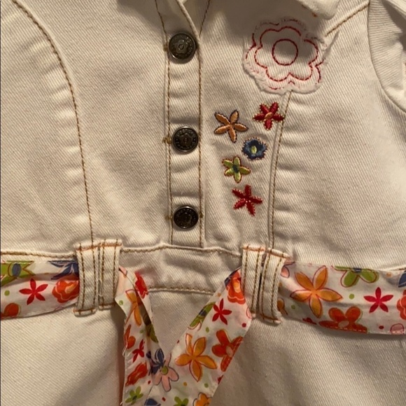 - GreenDog Demin Dress White Size 12m - Picture 2 of 4